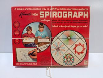 Vintage 1967 Kenner Spirograph Drawing Set Complete Art Kit Original Box Toy