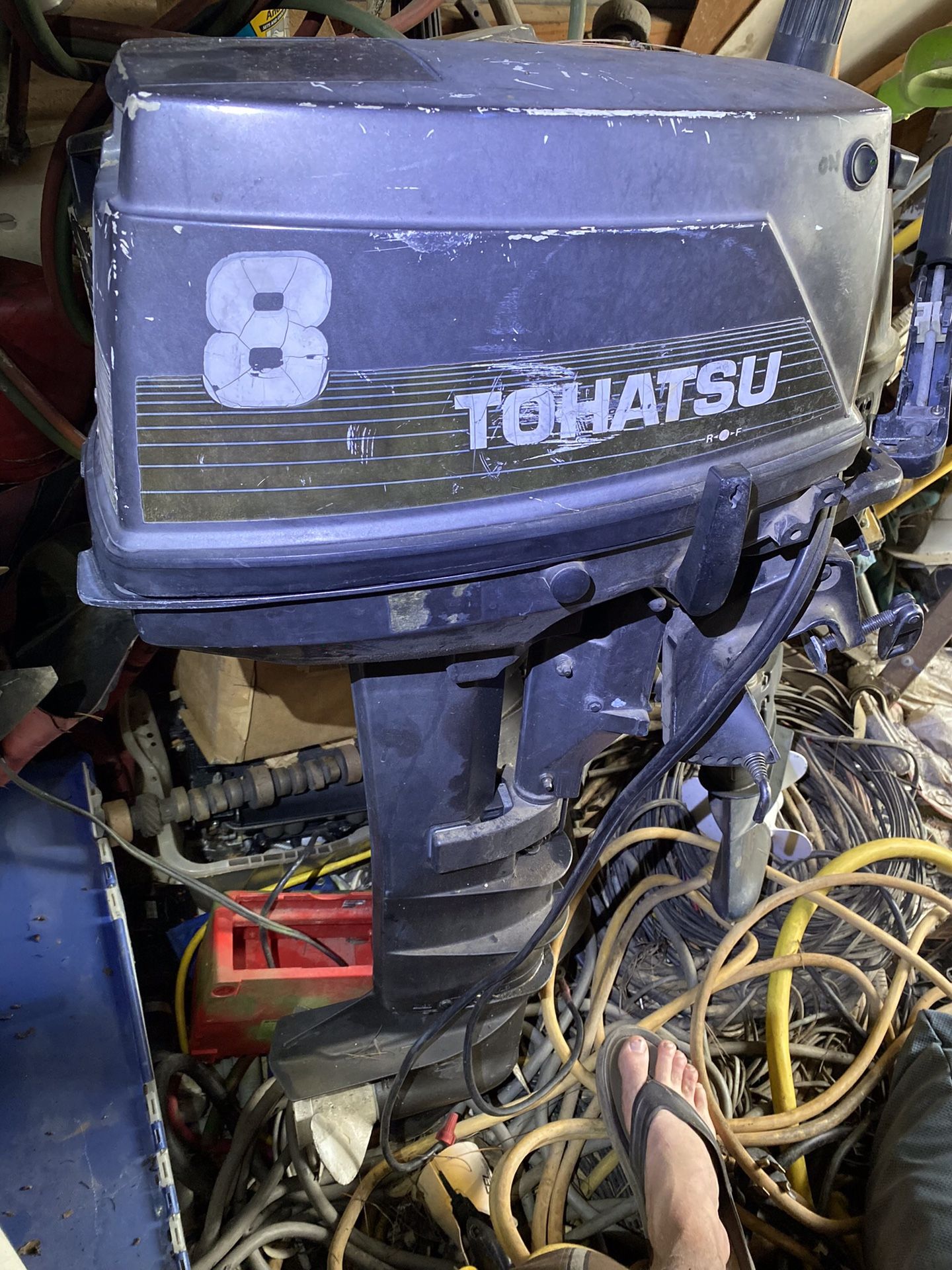 Tohatsu 8 Outboard Short Shaft Tiller for Sale in Homeland, CA - OfferUp