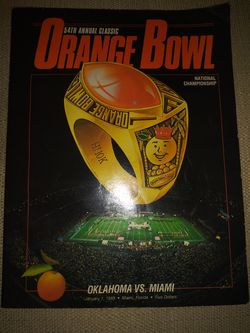 1988 Orange Bowl Program