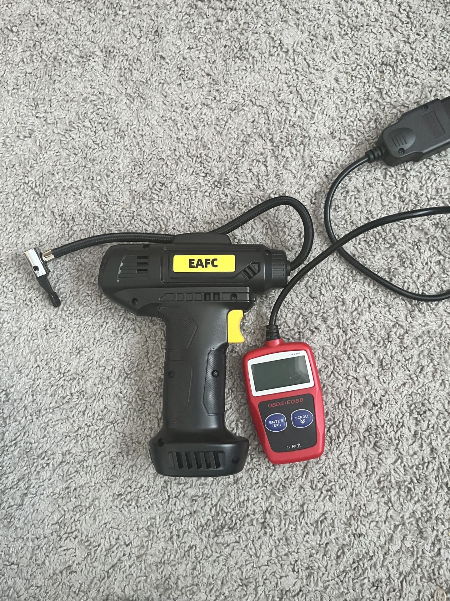OBD And Tire Inflater Portable