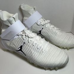 Nike Jordan Alpha Menace Elite 2 White Football Cleats Mens Sz 14 CV1664-103 New