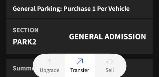 10/20 Parking pass for iThink amphitheater