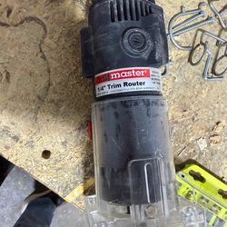 1/4” trim router w/5 piece bit set