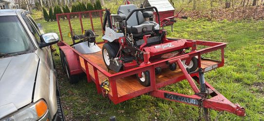 16 foot landscape car hauler trailer