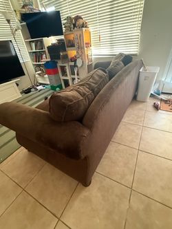 Free big heavy brown couch