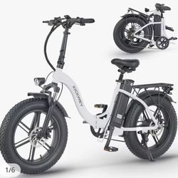 Kickwey 20 Inch Foldable Electric Bicycle 1000w Motor 35MPH 