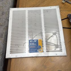16”c16” Return Air Grille Smooth glide. 