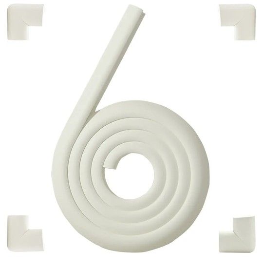 
Keep your little one safe with these Corner Guards by Grelex. The milky white color adds a touch of elegance to any room, while the 4 corner and 6.5f