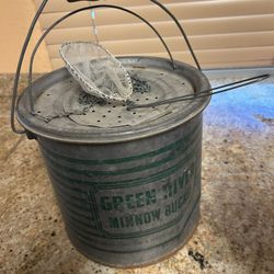 Vintage Green River Minnow Bucket