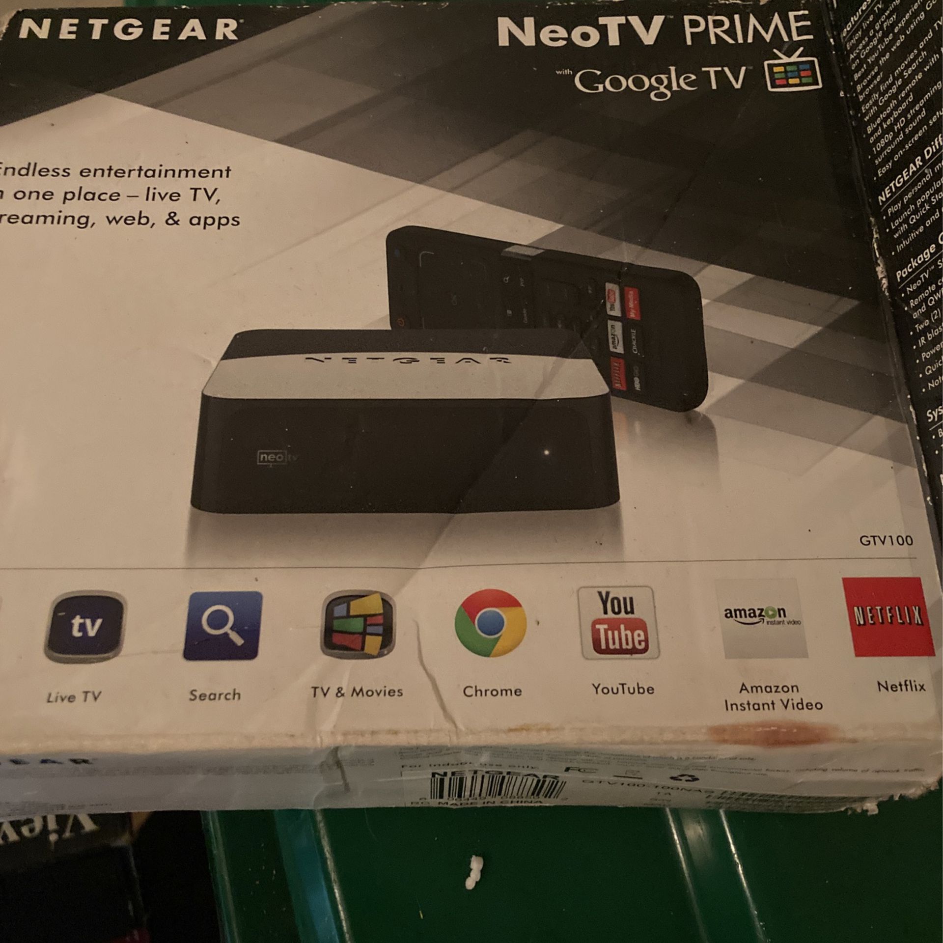 Netgear NeoTV Prime Google TV