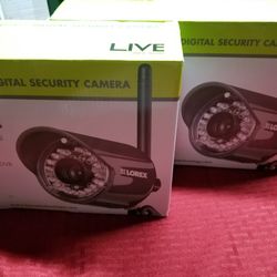 2 Lorex Wireless Digital Security Cameras