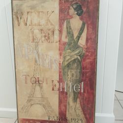 Paris Style Wall Art Picture 