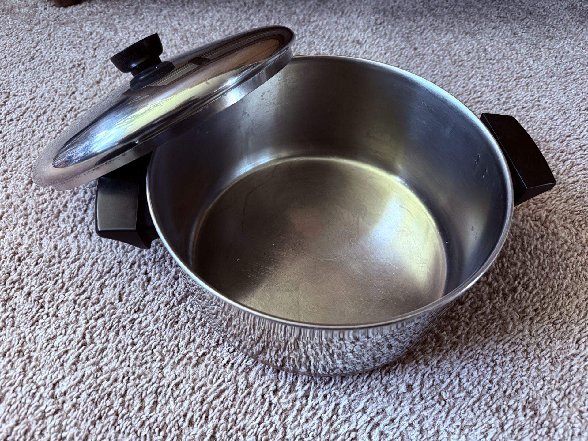 Revere-ware Stainless Steel Copper Bottom 4qt Pot Clinton IL USA Reverware