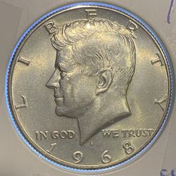1968-D Kennedy Half Dollar 40% Silver