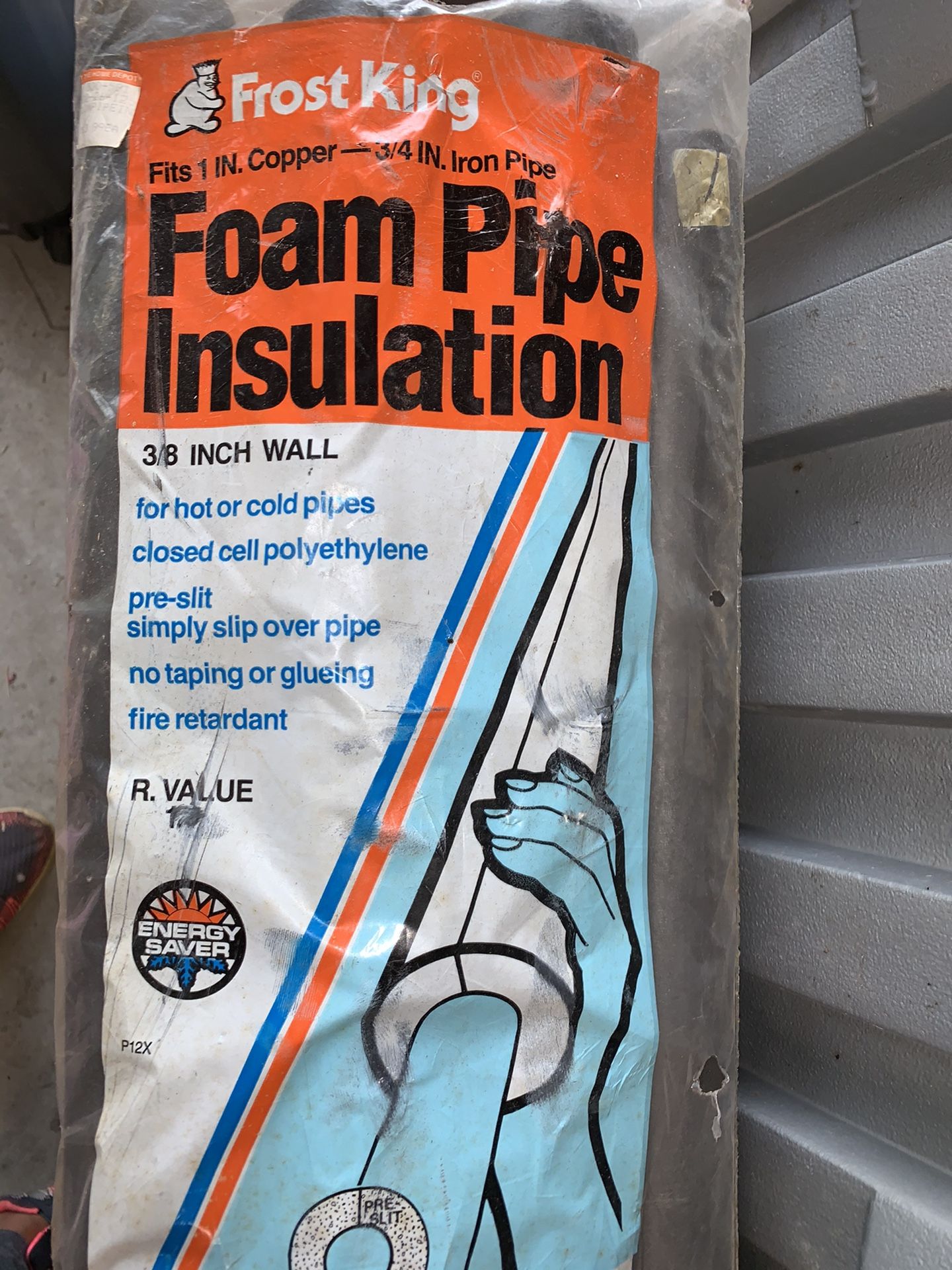 Frost king foam pipe insulation