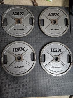 45 lb IGX Olympic Weight Plates (Pairs Only)