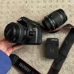 Canon Rebel T3  With 2 lenses
