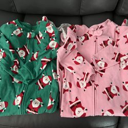 Carter’s Christmas Footed Pajamas PJ’s 3T