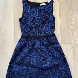 Rhyme Los Angeles Blue Floral Dress New