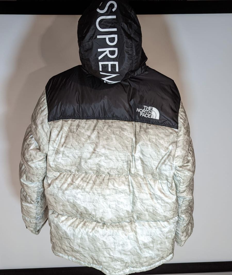 タグなどの Supreme Supreme North Face Paper Nuptse Jacket Mの通販