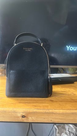Kate Spade Cameron Mini Convertible Backpack – Black Saffiano Leather