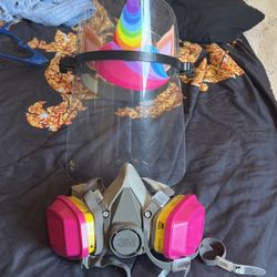 Respiratory Mask, Head And Face Shield + Goggles 