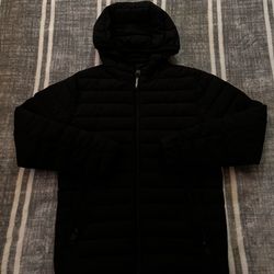  Calvin Klein Mens Black Puffer Jacket 