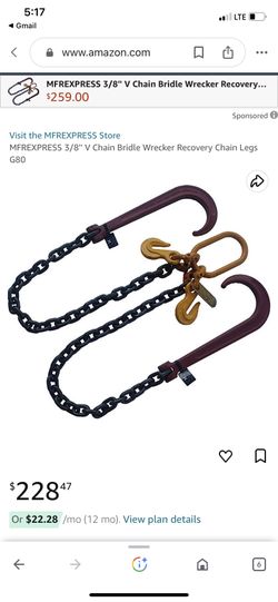 Towing V Chain Hook