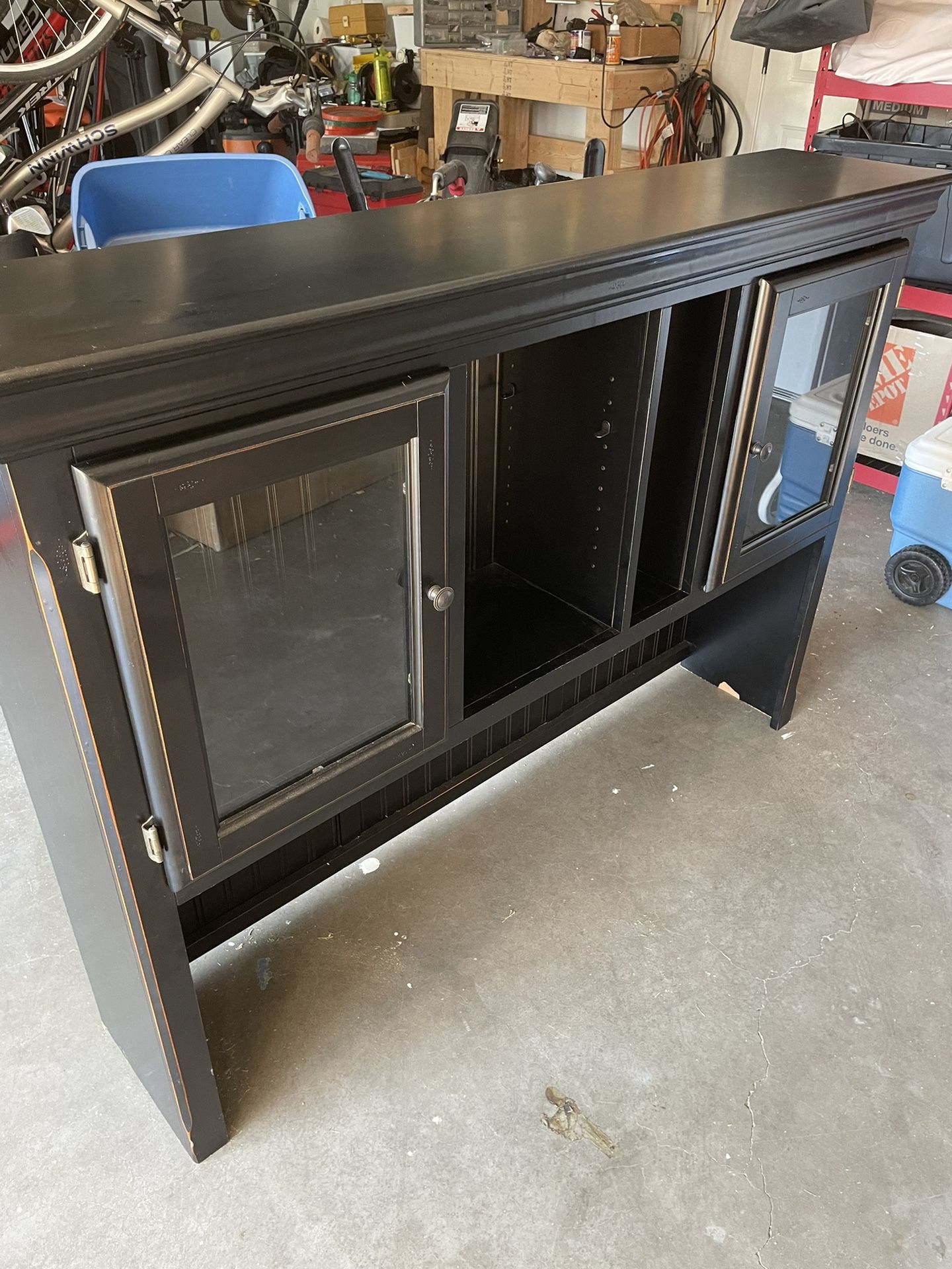 Desktop Hutch, 55” Wide Good Condition