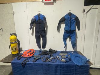 Scuba gear lot - sold as is condition