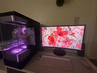 Cyber power pc and Samsung curved monitor