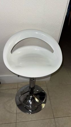 Juego de 2 banquetas blancas para Bar , ajustables