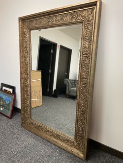 Beautiful oversize antique mirror