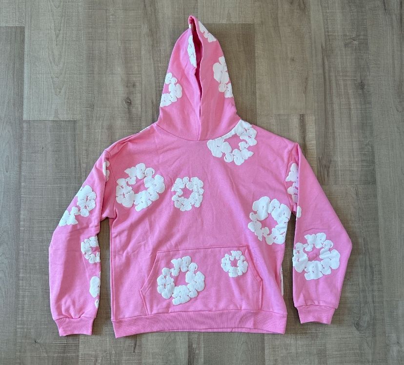 Denim Tears The Cotton Wreath Sweatshirt (Pink/White)