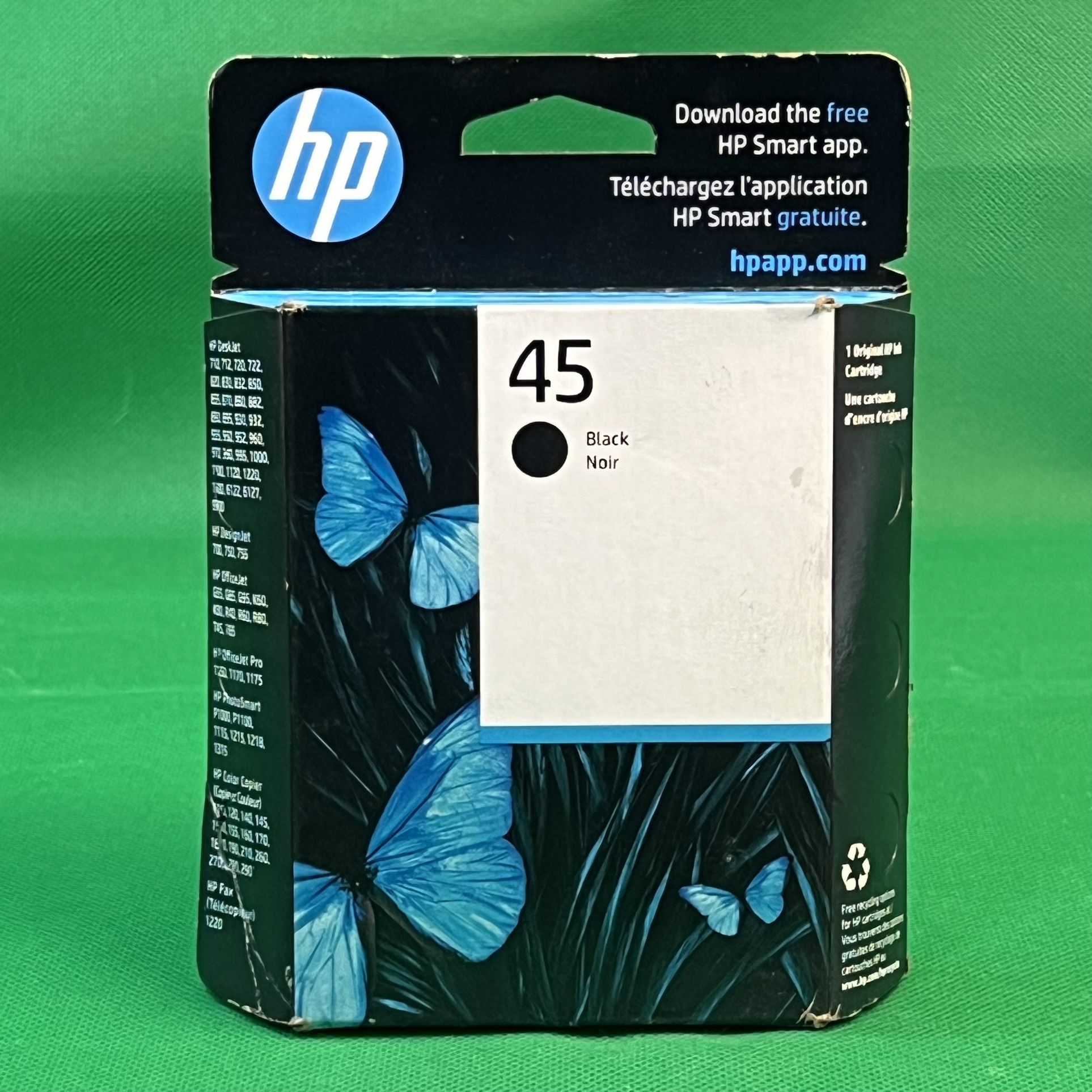 HP 45 Black Ink Cartridge (51645A) - Genuine Brand New Sealed
