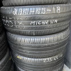 235/65/18 Michelin #4 Used Tires Installed And Balanxed