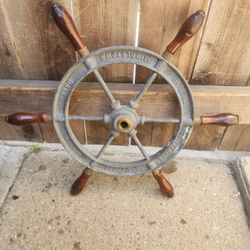 Vintage Nautical Ships Wheel $150