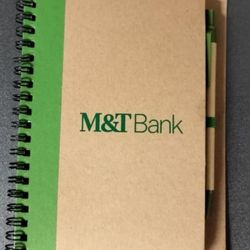M&T Bank Notebook And Pen 