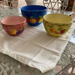Three (3) Mixing Bowls