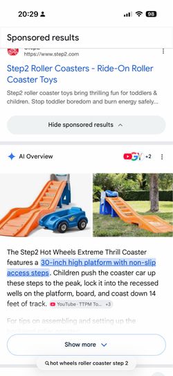The Step2 Hot Wheels Extreme Thrill Coaster
