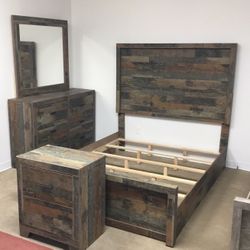 Six piece queen bedroom set