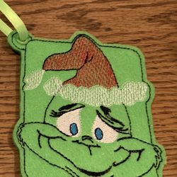 Mean One Gift Card Holder Ornament 💚