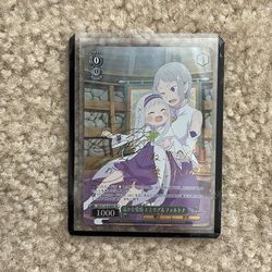 Weiss ReZero Emilia and Fortuna Gold Sig SP