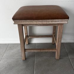 Bar Chair, Brown Leather 