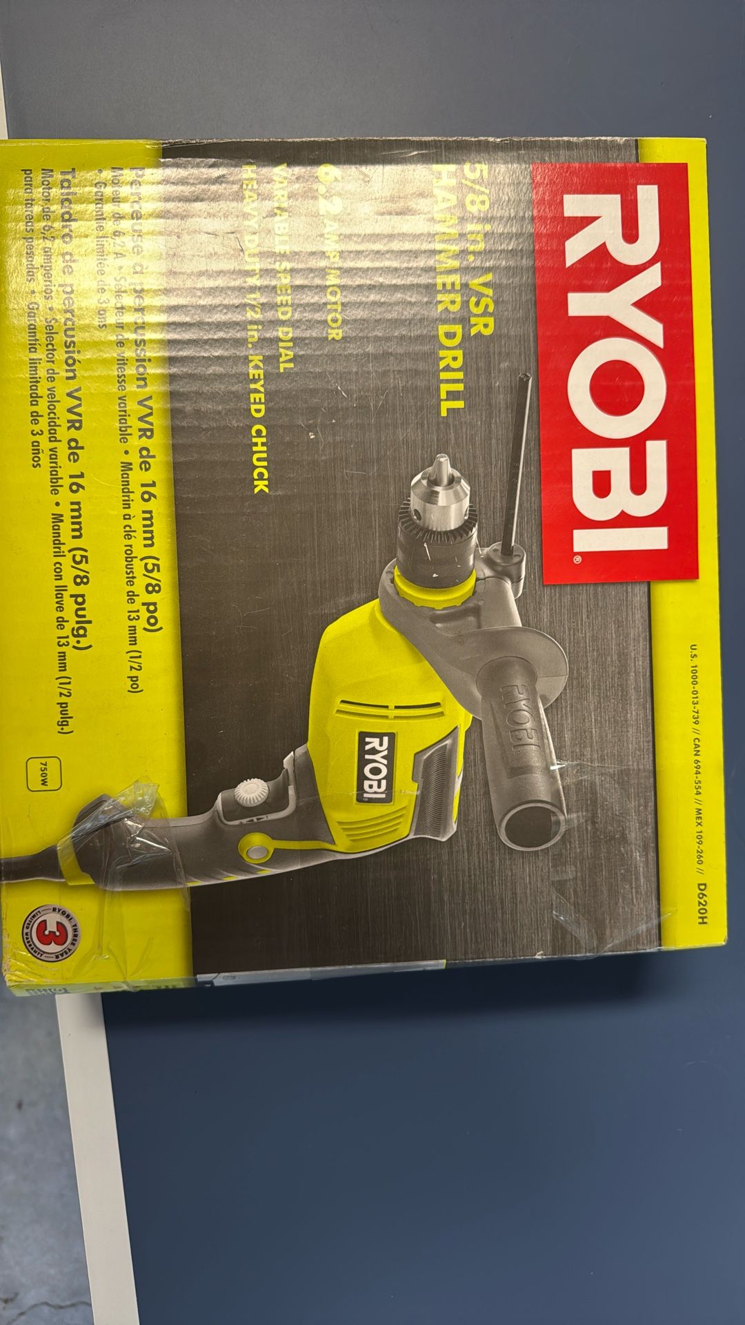 Ryobi 5/8 VSR Hammer Drill