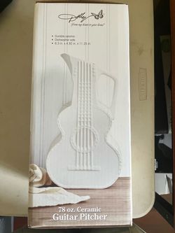 Dolly 78 oz Ceramic Guitar Pitcher