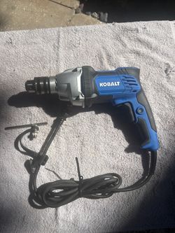 Like New Kobalt 1/2" 9 Amp Corded Electric Drill-KO9D 03-Vari Spd Reverse, Chuck Key
