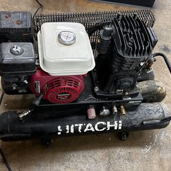 Hitachi Twin Tank Gas Portable Air Compressor With Honda Gx160 Engine