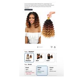 Brand new Curly Crochet Hair for Black Women