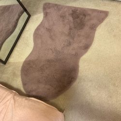Pink Fur Rug